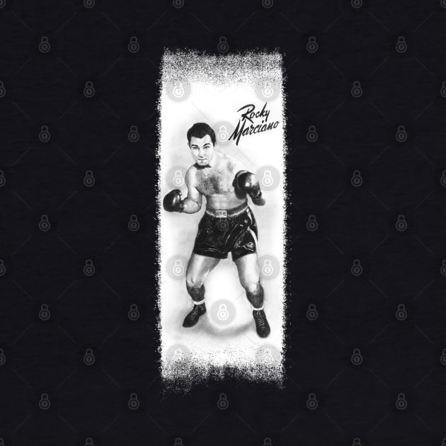 Undefeated Boxing Champion Rocky Marciano tee by pencilartist